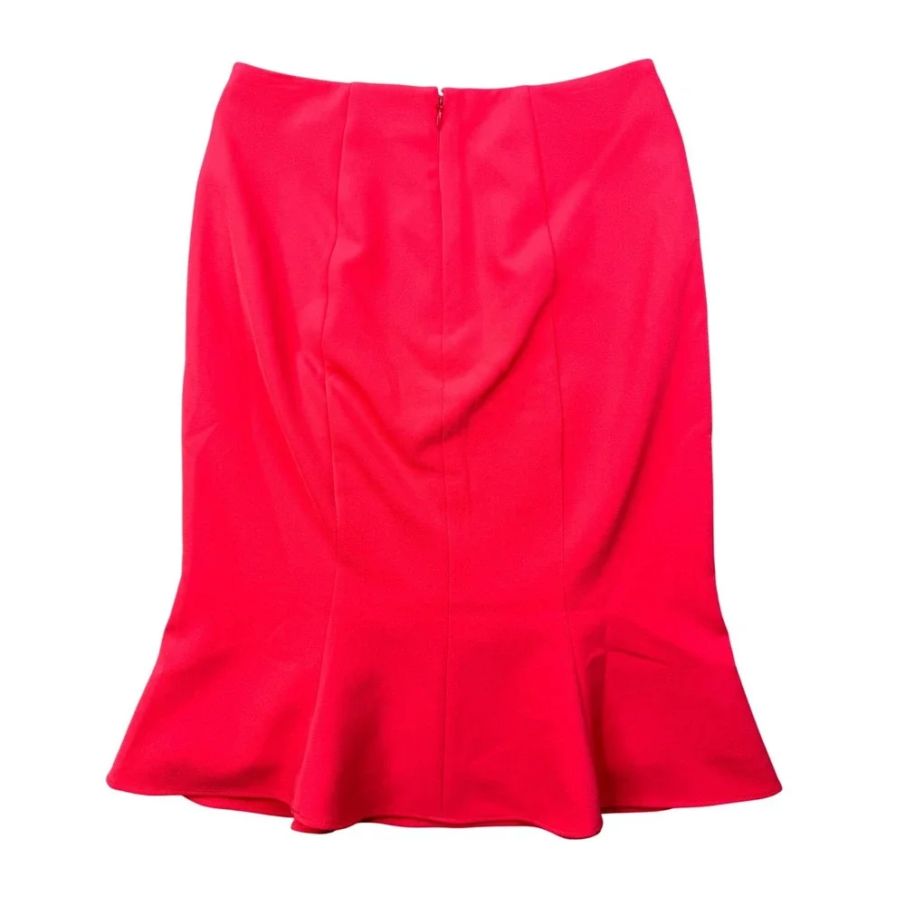 Boden Womens Pink Flounce Hem Pencil Skirt size 4 NWT - Picture 6 of 7